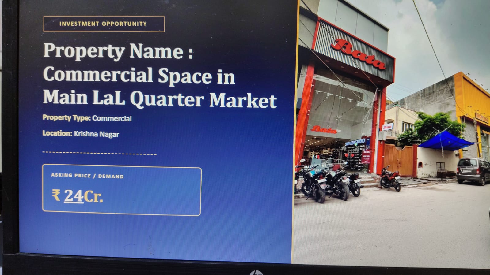 Premium Commercial Property for Sale in Main Lal Quarter Market, Krishna Nagar – ₹24 Cr